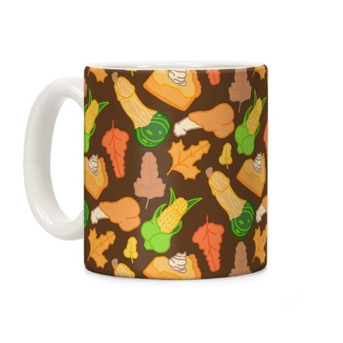 Thanksgiving Peens Pattern Coffee Mug