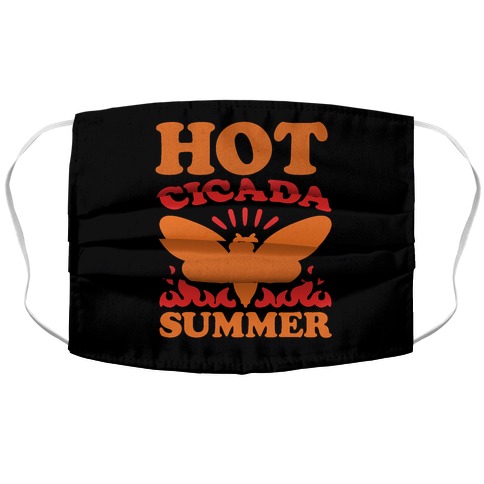 Hot Cicada Summer Parody Accordion Face Mask