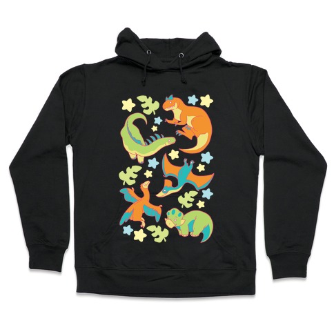 Funky Dinosaur Friends Hooded Sweatshirt