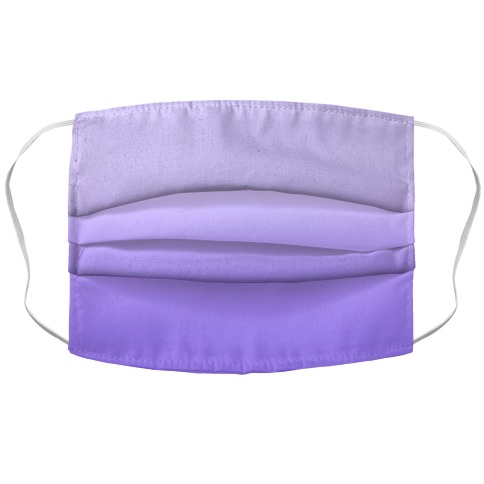 Lavender Gradient Accordion Face Mask