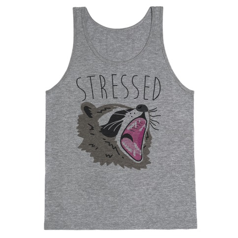 Stressed Raccoon Tank Top