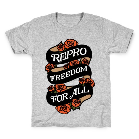 Repro Freedom For All Roses and Ribbon Kids T-Shirt