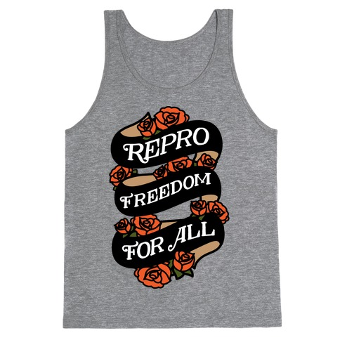 Repro Freedom For All Roses and Ribbon Tank Top
