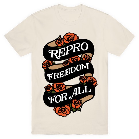 Repro Freedom For All Roses and Ribbon T-Shirt