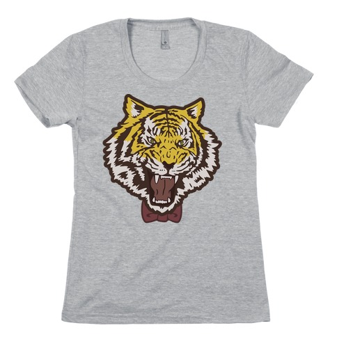 Tiger in a Bow Tie Womens T-Shirt