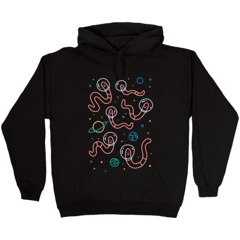 Worms In Space Hooded Sweatshirt