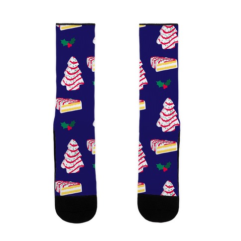 Holiday Tree Cake Pattern Sock