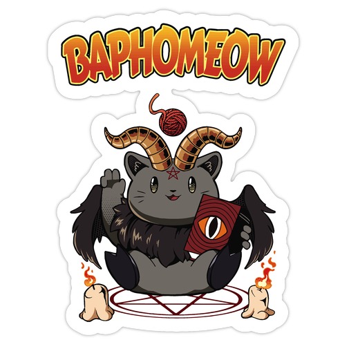 Baphomeow Die Cut Sticker
