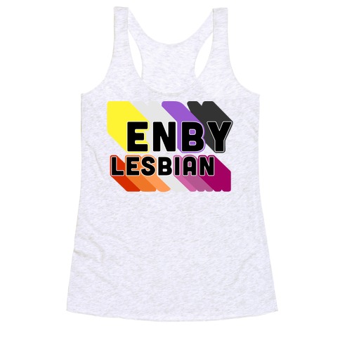 Enby Lesbian Racerback Tank Top
