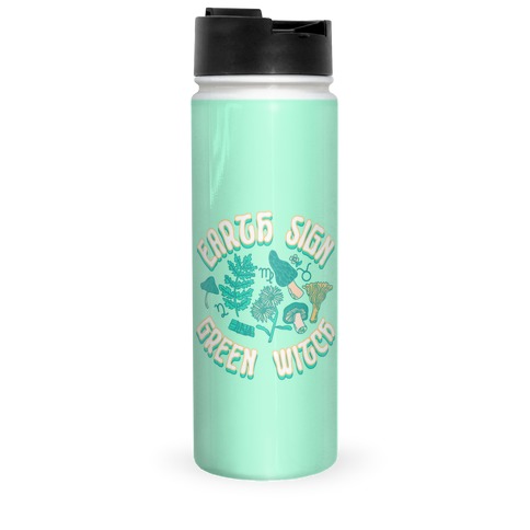 Earth Sign Green Witch Travel Mug