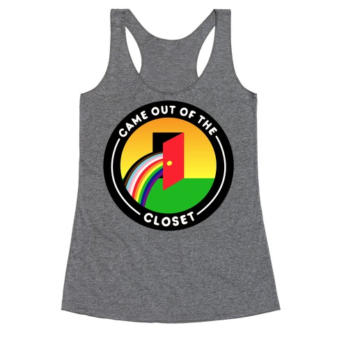 Came Out of The Closet Patch Racerback Tank Top