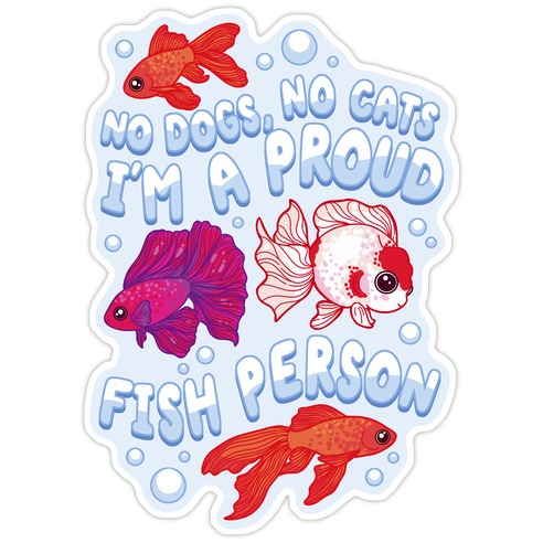 Proud Fish Person Die Cut Sticker