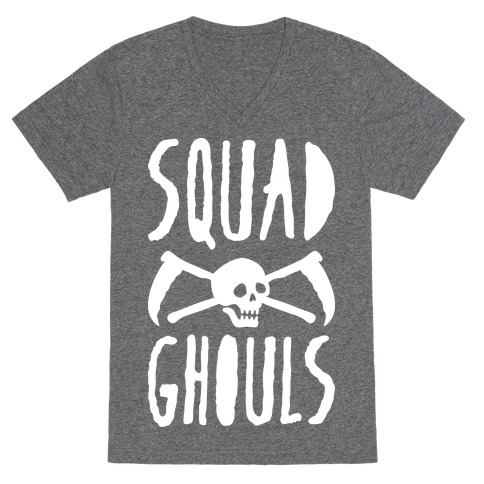 Squad Ghouls (White) V-Neck Tee Shirt
