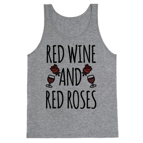 Red Wine and Red Roses Tank Top