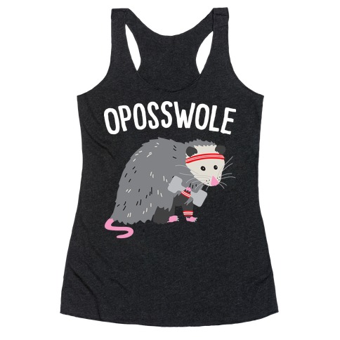 Oposswole Opossum Racerback Tank Top