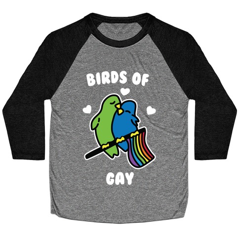 Birds of Gay Baseball Tee