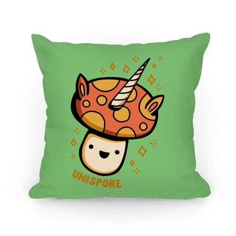 Unispore Unicorn Mushroom Pillow
