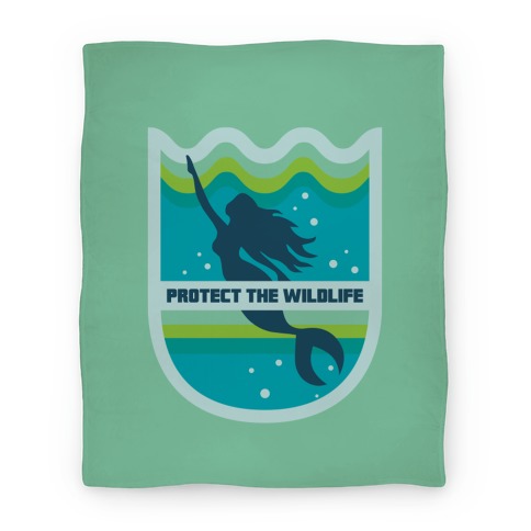 Protect The Wildlife (Mermaid) Blanket