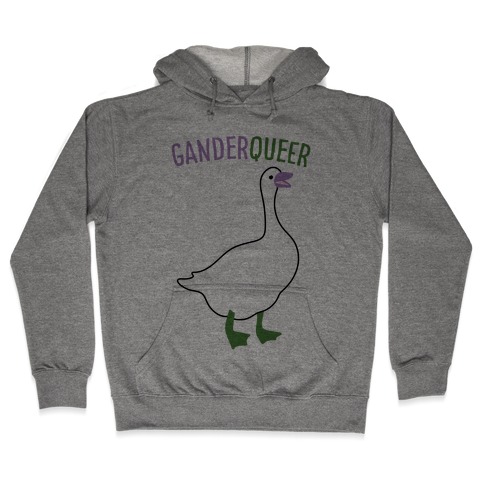 Ganderqueer (Goose Parody) Hooded Sweatshirt