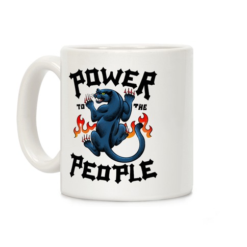 Power to the People Panther Coffee Mug
