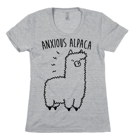 Anxious Alpaca Womens T-Shirt