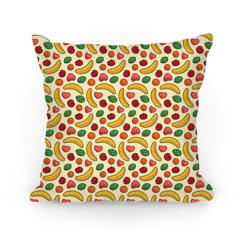 90's Fruit Candy Pattern Pillow