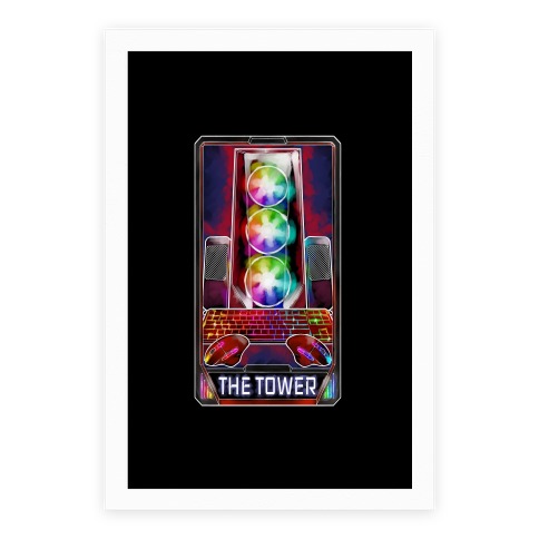 The Gaming Tower Tarot Card Poster