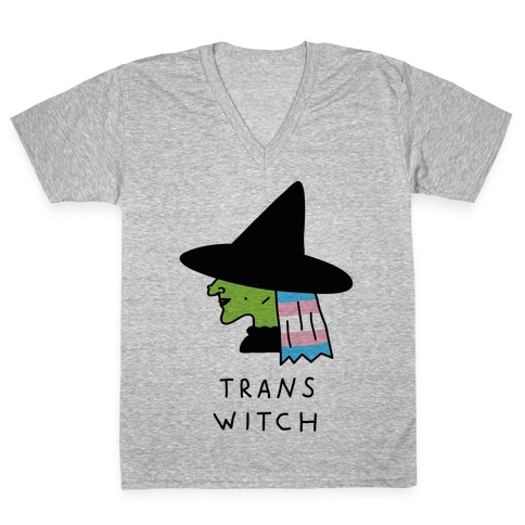 Trans Witch V-Neck Tee Shirt