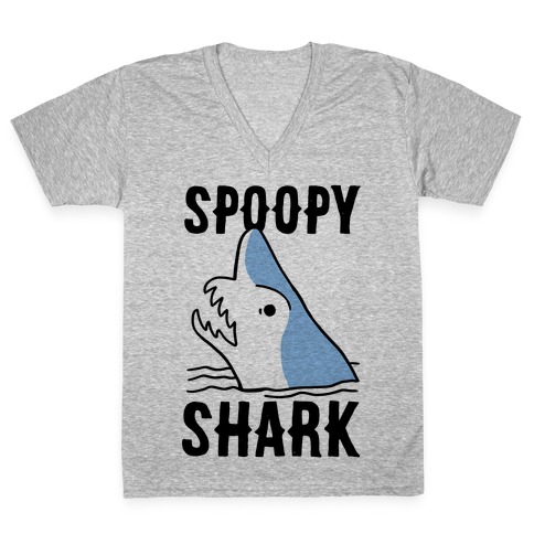 Spoopy Shark - Goblin Shark V-Neck Tee Shirt