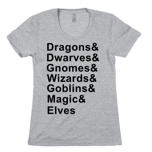 Fantasy List Womens T-Shirt