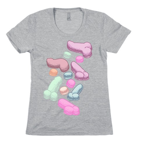 Macaron Peens Pattern Womens T-Shirt