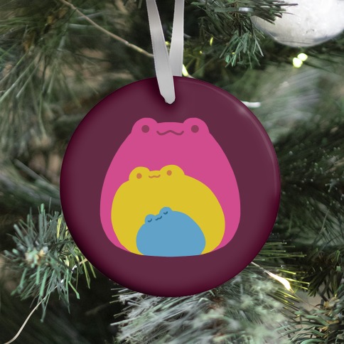 Frogs In Frogs In Frogs Pansexual Pride Ornament