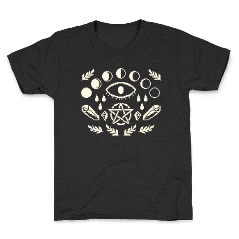 Occult Pixel Pattern Kids T-Shirt