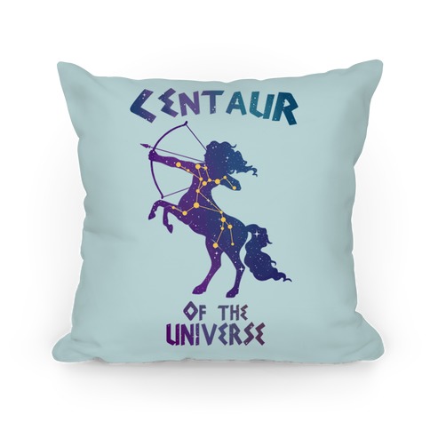 Centaur Of The Universe: Constellation  Pillow