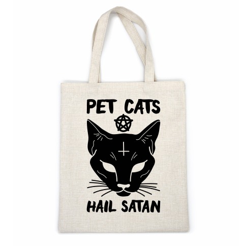 Pet Cats Hail Satan Sphynx Casual Tote