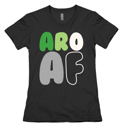 Aro Af White Print Womens T-Shirt