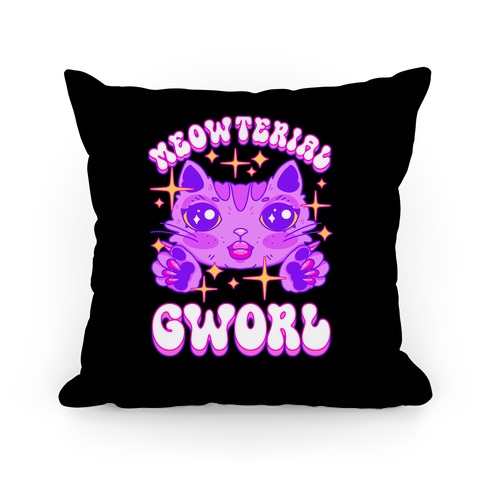 Meowterial Gworl Pillow