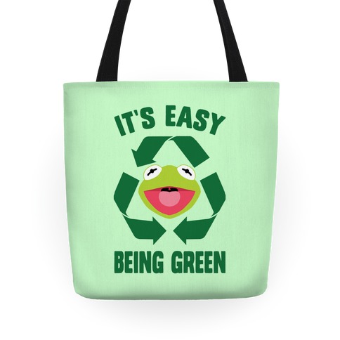 It's Easy Being Green Recycling Kermit Tote