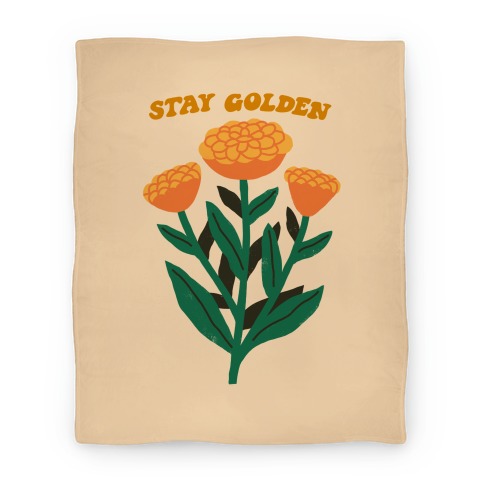 Stay Golden Marigolds Blanket