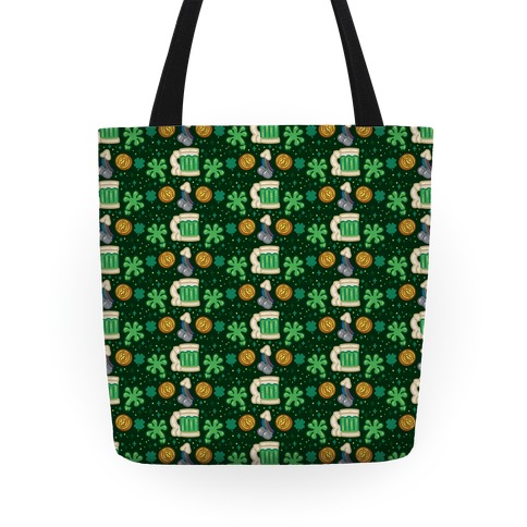 St. Patdicks Day Pattern NSFW Tote