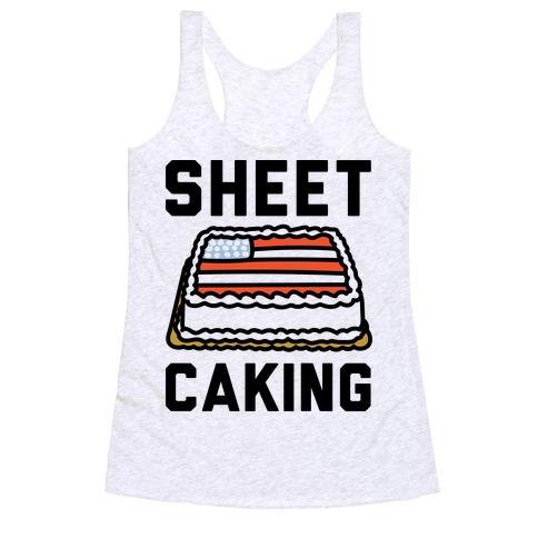 Sheet Caking Racerback Tank Top