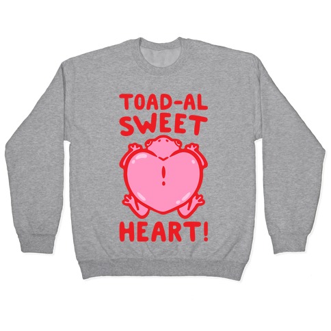 Toad-al Sweet Heart White Print Pullover
