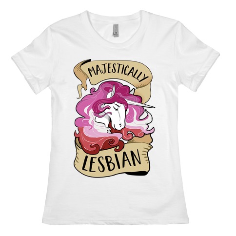 Majestically Lesbian Womens T-Shirt