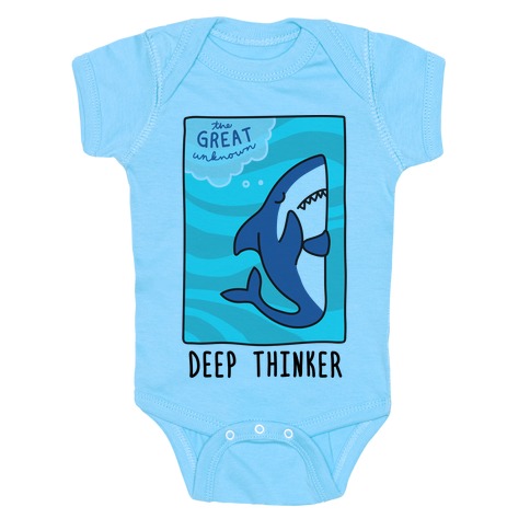 Deep Thinker Shark Baby One-Piece | LookHUMAN