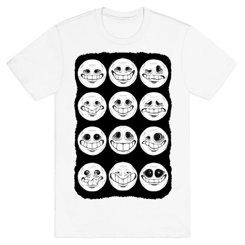 Ominous Faces B&W T-Shirt