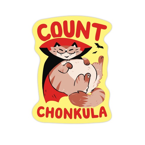 Count Chonkula Die Cut Sticker