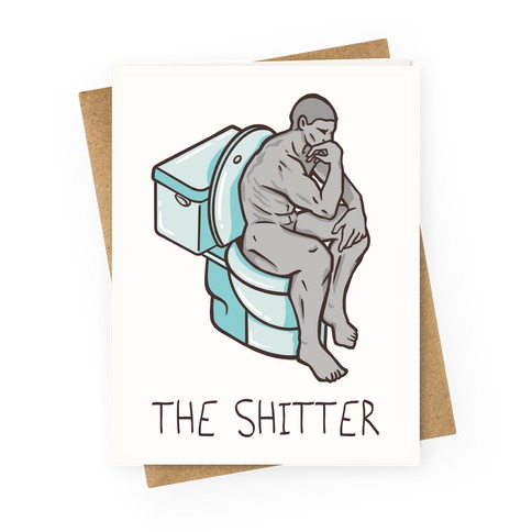 The Shitter Parody Greeting Card