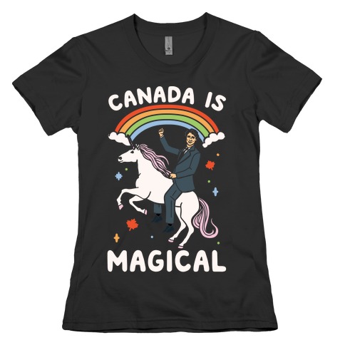 Canada Is Magical White Print Womens T-Shirt