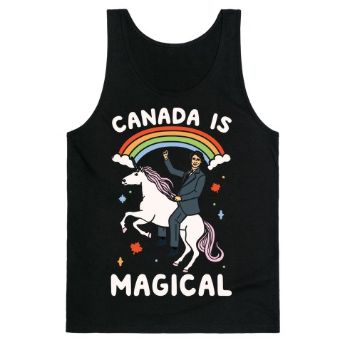 Canada Is Magical White Print Tank Top