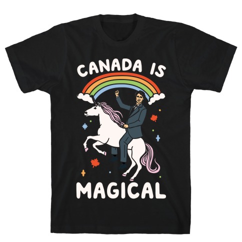 Canada Is Magical White Print T-Shirt